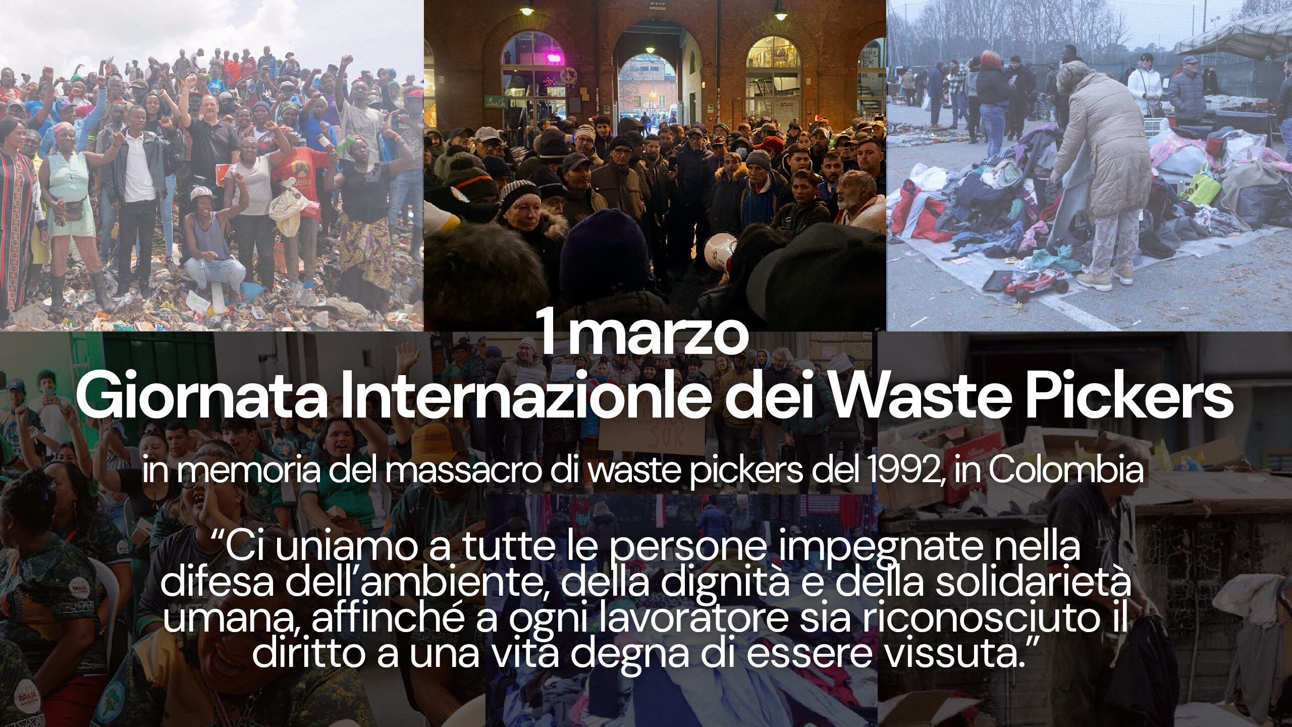 1 Marzo: Giornata Internazionale dei Waste Pickers